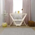 Buffetera Bertolini Estrella Credenza Moderna con 3 estantes Off White