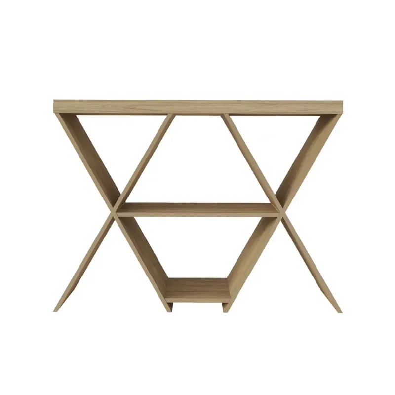 Aparador Buffetera Bertolini Estrella Credenza Moderna con 3 estantes Roble