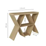 Medidas de un Aparador Buffetera Bertolini Estrella Credenza Moderna con 3 estantes Roble
