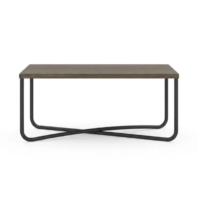 Mesa de Centro Moderna Bertolini 1271 Mesa Auxiliar para Sala color Legno Negro