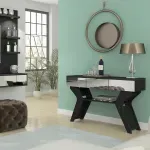 Aparador Bertolini Houston Buffetera para Comedor O Sala color Negro
