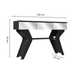 Medidas Aparador Credenza Bertolini Houston Buffetera para Comedor O Sala color Negro