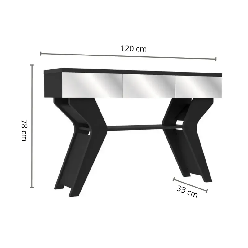 Medidas Aparador Credenza Bertolini Houston Buffetera para Comedor O Sala color Negro