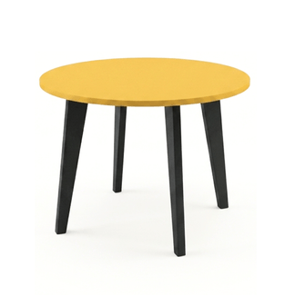 Mesa de Centro Moderna Bertolini RT 3082 Para Sala color Amarillo