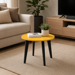 Mesa de Centro Bertolini RT 3082 Mesa Auxiliar Para Sala color Amarillo