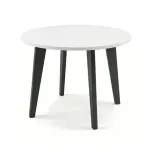Mesa de Centro Moderna Bertolini RT 3082 Mesa Auxiliar Para Sala color Blanco