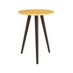 Mesa Lateral Auxiliar Bertolini RT 3099 Mesita De Noche para Sala color Amarillo