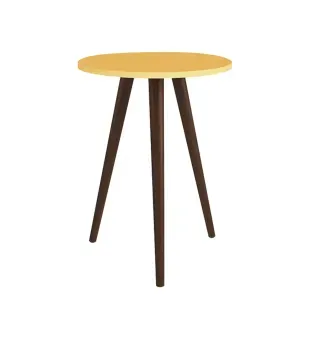 Mesa Lateral De Noche Auxiliar Bertolini RT 3099 color Amarillo