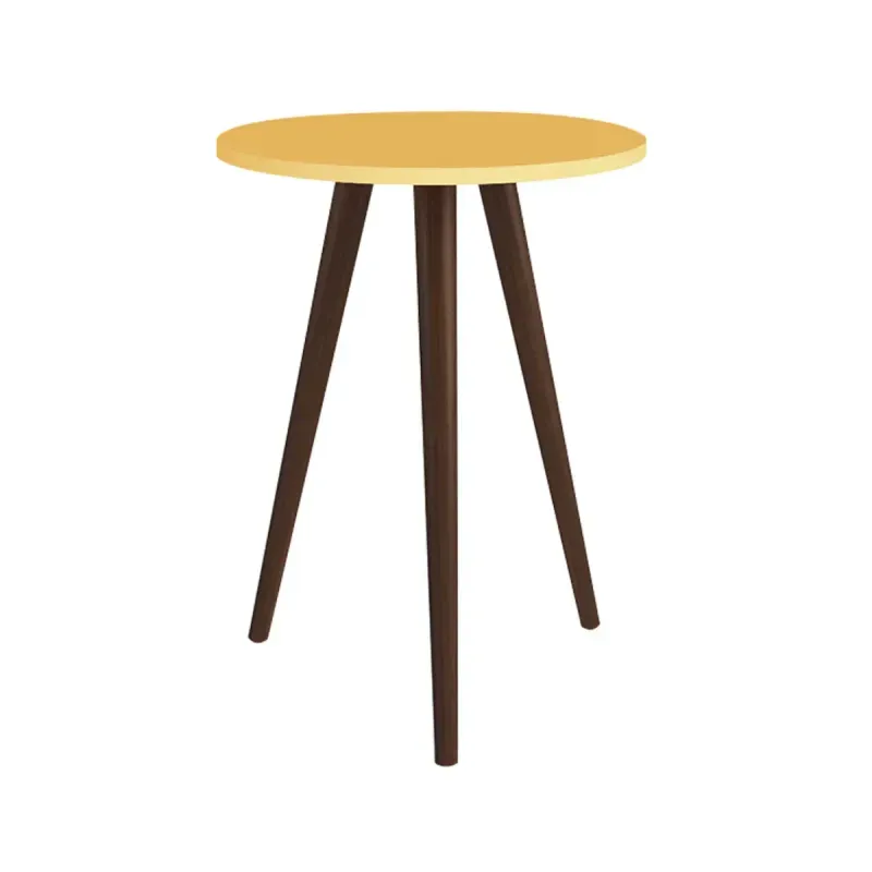 Mesa Lateral Auxiliar Bertolini RT 3099 Mesita De Noche para Sala color Amarillo