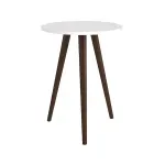 Mesa Lateral Auxiliar Bertolini RT 3099 Mesita De Noche para Sala color Blanco