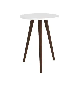 Mesa Lateral De Noche Auxiliar Bertolini RT 3099 color Blanco