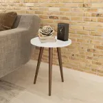 Mesa Lateral Bertolini RT 3099 Mesita De Noche para Sala color Blanco