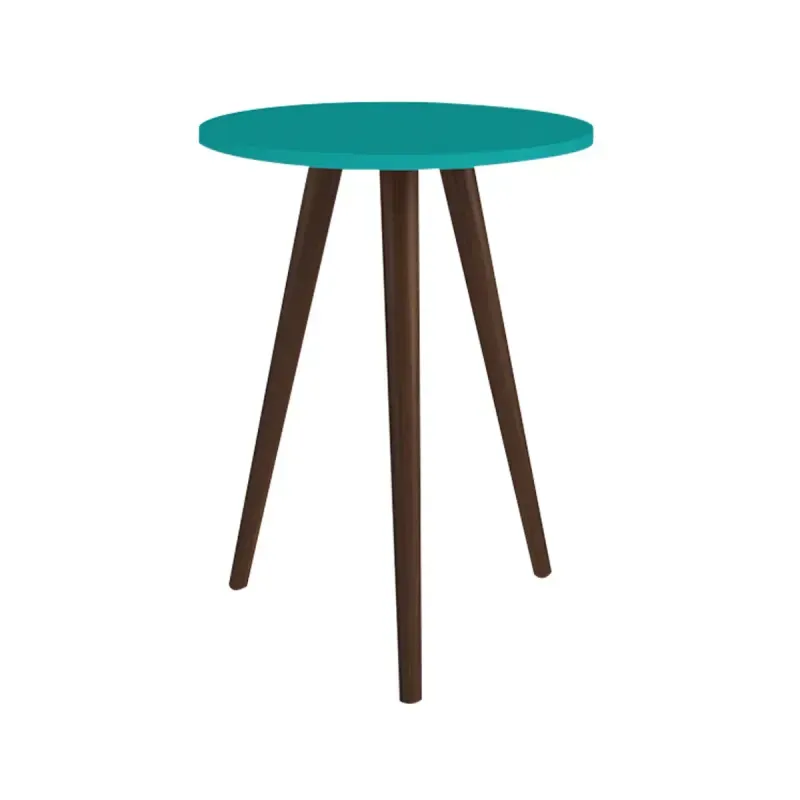 Mesa Lateral Auxiliar Bertolini RT 3099 Mesita De Noche para Sala color Turquesa