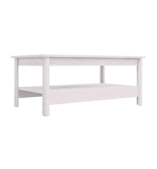 Mesa de Centro para Sala Bertolini R 618 Dos niveles Color Blanco