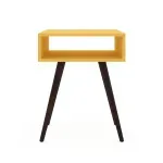 Mesa Lateral Auxiliar Bertolini RT 3025  Mesita de Noche con 1 Estante color Amarillo