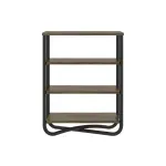 Estantería Bertolini 1274 Estante Librero con 3 Entrepaños color Legno Negro