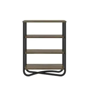 Librero Estantería Bertolini 1274 con 4 Estantes color Legno Negro