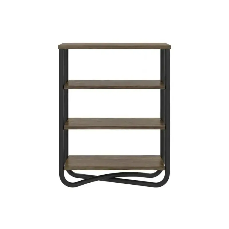 Estantería Bertolini 1274 Estante Librero con 3 Entrepaños color Legno Negro