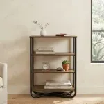 Librero Estantería Bertolini 1274 con 3 Estantes color Legno Negro
