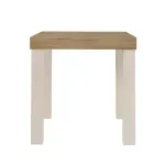 Mesa Auxiliar Lateral Bertolini UP para Sala color Roble Off White