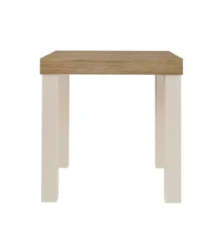 Mesa Auxiliar Lateral Bertolini UP para Sala color Roble Off White