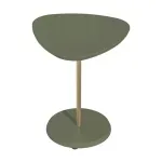 Mesa Auxiliar Bertolini Bel Alta para Sala Moderna color Menta
