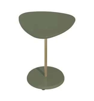 Mesa Auxiliar Bertolini Bel Alta Mesa Lateral para Sala Moderna Minimalista color Menta