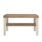 Mesa de Centro Moderna Bertolini UP Mesa Auxiliar Para Sala color Roble Off White