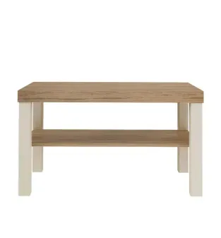 Mesa de Centro Moderna Bertolini UP Para Sala color Roble Off White