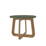Mueble Mesa de Centro Bertolini Jasmin Mesita Auxiliar Para Sala color Verde Roble