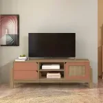 Mueble para TV Bertolini Nature Hasta 75 Pulgadas con 2 Cajones 1 Puerta color Roble Terracota