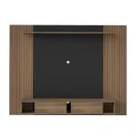 Panel Mueble para TV Flotante Bertolini Nevada hasta 75 Pulgadas 2 Cajones color Pino Negro