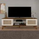 Mesa para TV Bertolini Charlotte hasta 75 Pulgadas color Pino Off White