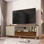 Mesa para TV Bertolini Form Hasta 65 Pulgadas 1 Puerta Havana Off White