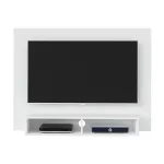 Panel Mueble para TV Flotante Bertolini Flash hasta 42 Pulgadas para Sala con 2 Nichos color Blanco