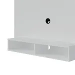 Detalle del Panel Mueble para TV Flotante Bertolini Flash hasta 42 Pulgadas para Sala con 2 Nichos color Blanco