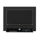Panel Mueble para TV Flotante Bertolini Flash hasta 42 Pulgadas para Sala con 2 Nichos color Negro