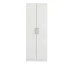 Ropero closet armable Bertolini 626 dos puertas abatibles color blanco