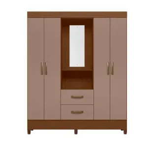Ropero Bertolini Movyli Capelinha con 4 Puertas color Nogal Capuccino