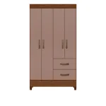 ropero armable de madera movyli Nogal Capuccino