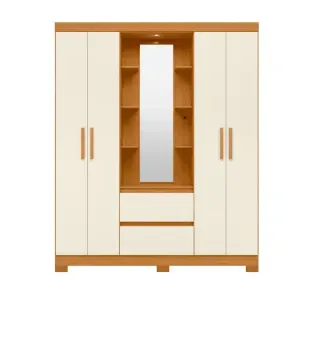 Ropero Bertolini Olympia con 4 Puertas color Cinamomo Off White