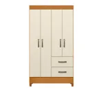 ropero armable de madera movyli cinamomo off white