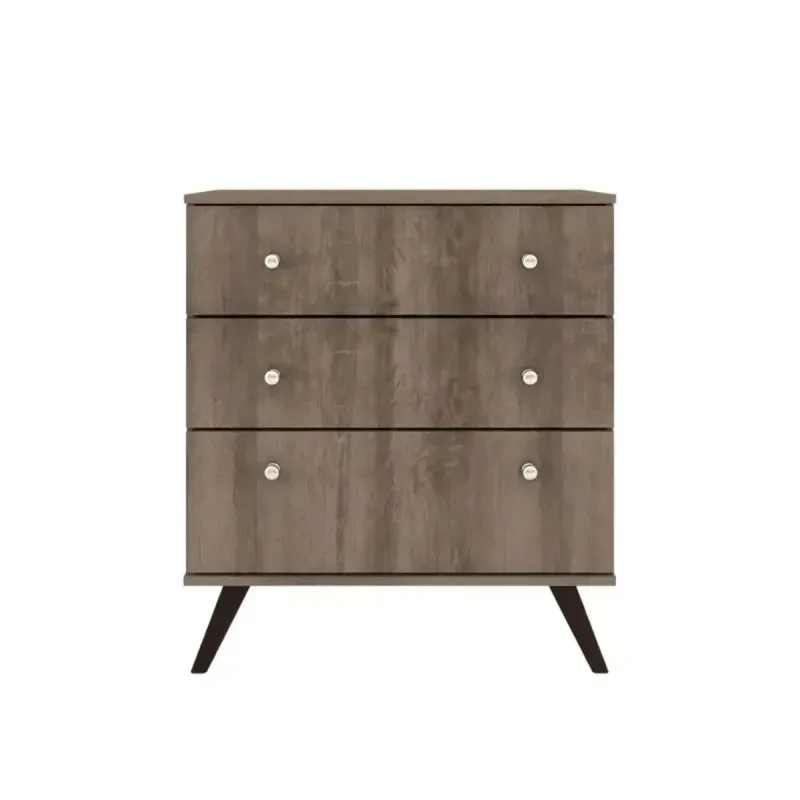 Cómoda cajonera Bertolini RT 3018 color rústico 3 cajones para recámara