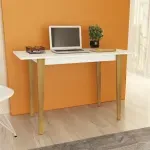 Escritorio para Oficina de Madera MDP Moderno Bertolini RT 3086 color Blanco
