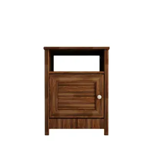 Buró mueble Bertolini DM 120 con 1 estante y 1 puerta color Imbuia