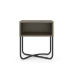 Buró Moderna Bertolini 1270 con 1 Estante color Legno Negro
