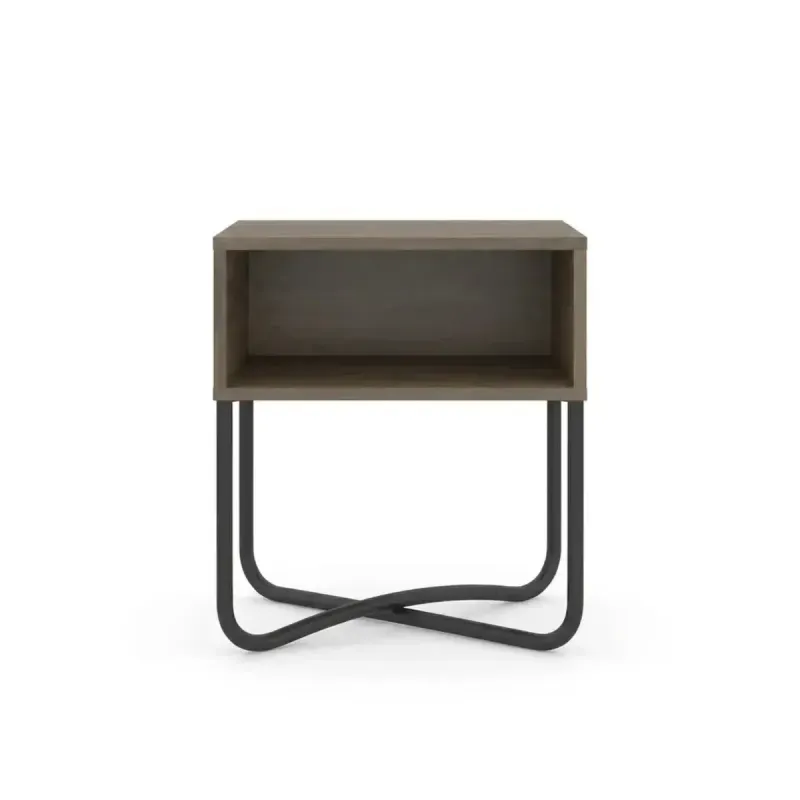 Buró Moderna Bertolini 1270 con 1 Estante color Legno Negro