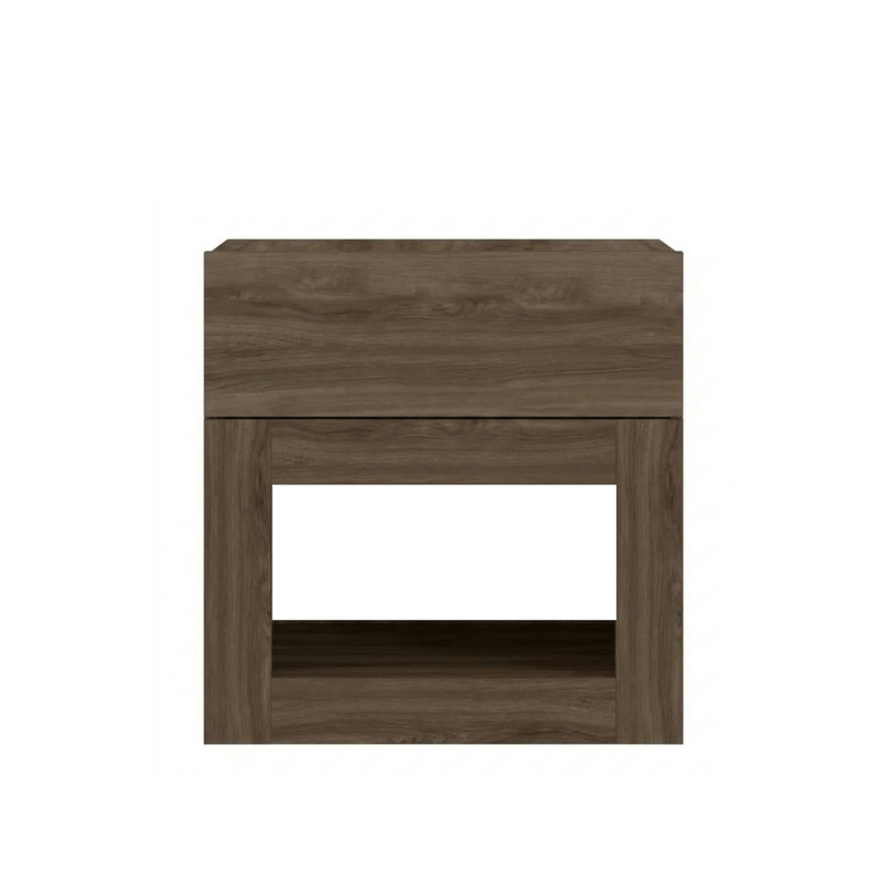Buró Minimalista de Madera MDP Bertolini 567 con 1 Cajón y 1 nicho Legno