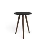 Mesa Lateral Auxiliar Bertolini RT 3099 Mesita De Noche para Sala color Negro