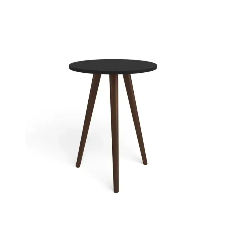 Mesa Lateral Auxiliar Bertolini RT 3099 Mesita De Noche para Sala color Negro